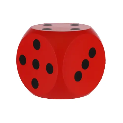 red foam dice